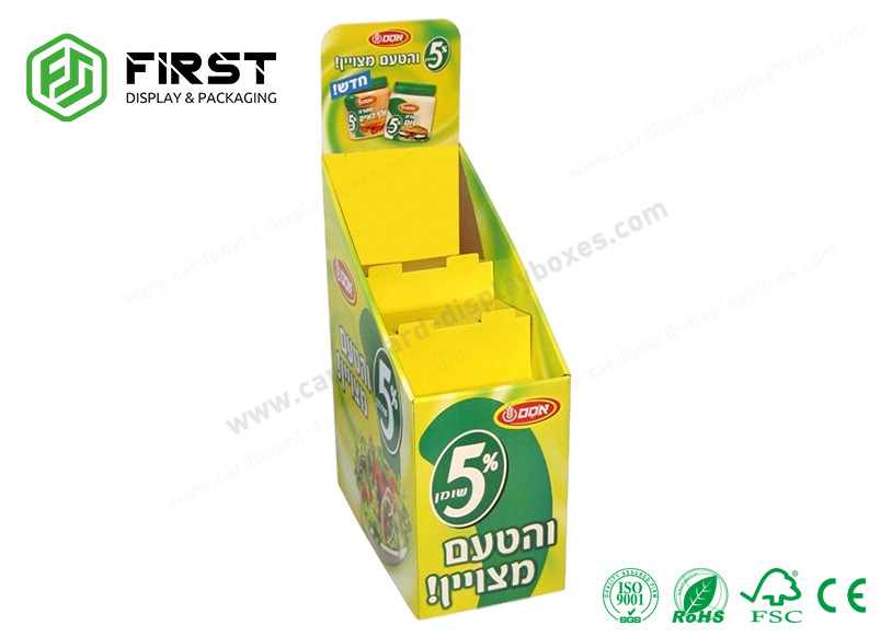 Corrugated Paper Cardboard Floor Displays Promotion Retail Foldable Floor Display Shelf