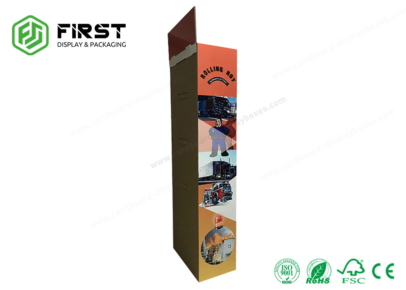 Customized Book Cardboard Display Stand, Exhibition Carton Floor Display