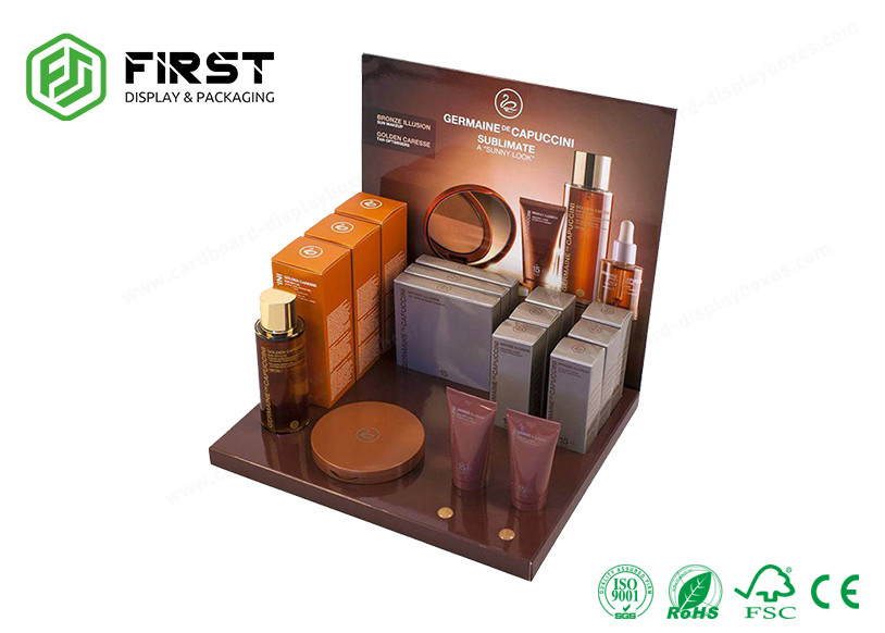 OEM Customized Colorful Printing Cardboard Counter Display Boxes With Holes For Nail Polish